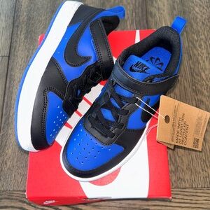 Nike Kids Black and Blue Sneakers